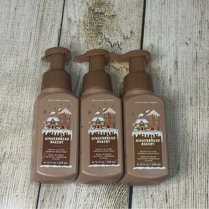NWT 3 Bath & Body Works Gingerbread Bakery Foaming Hand Soap